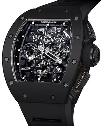 Richard Mille Replica Watch RM 011 Felipe Massa Black Phantom TZP